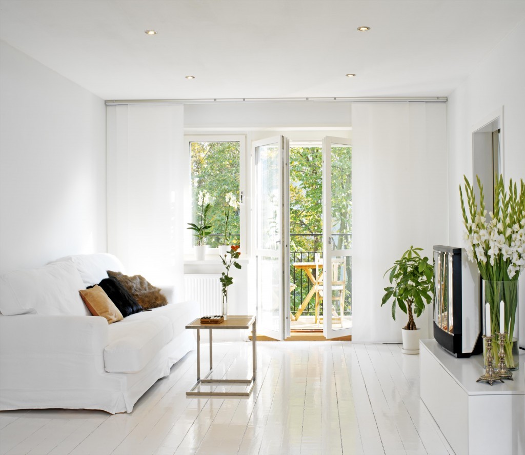 a clean living room