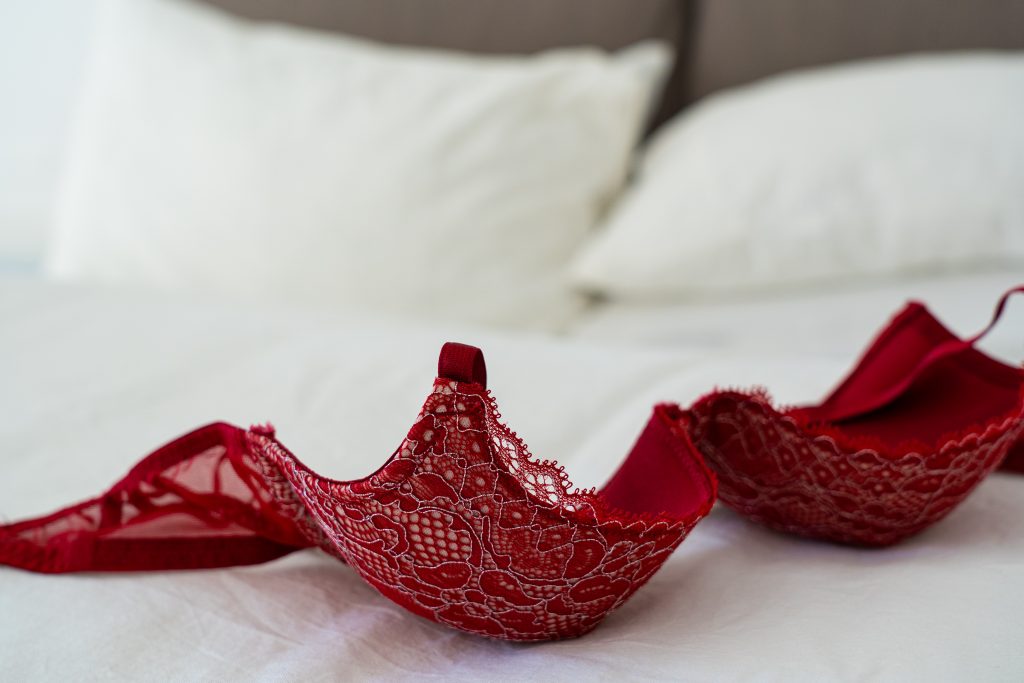 lingerie on a bed