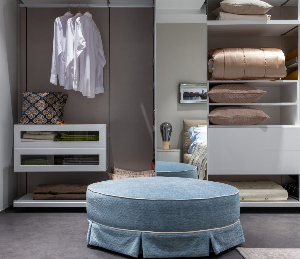 wardrobe in the bedroom