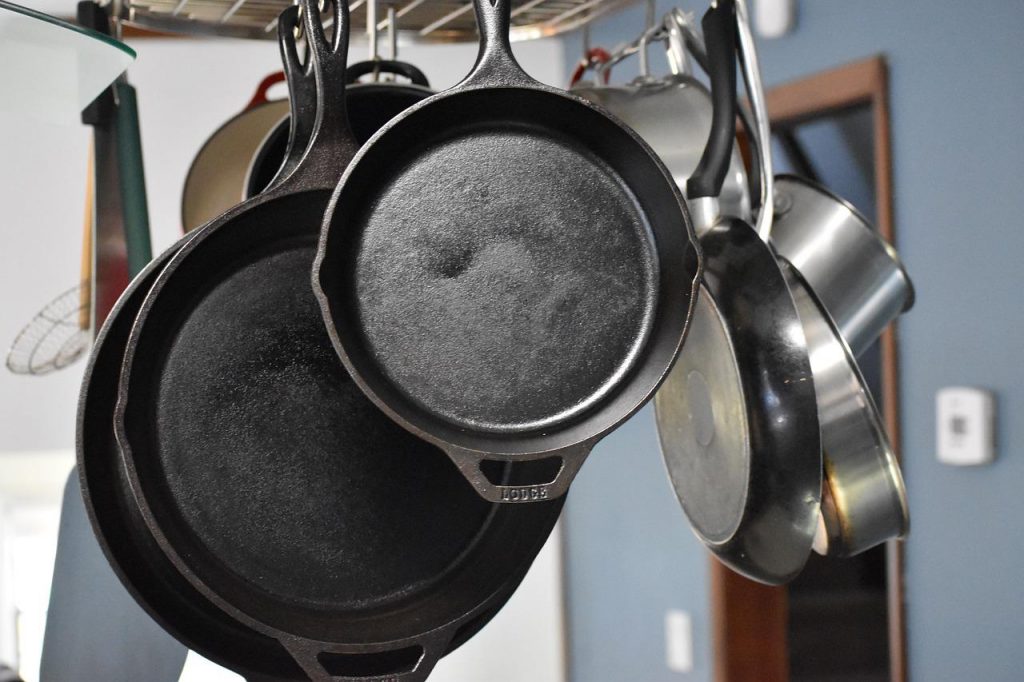a clean cast iron skillet