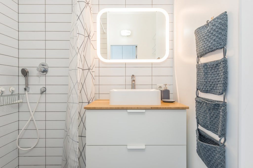 a clean bathroom sink